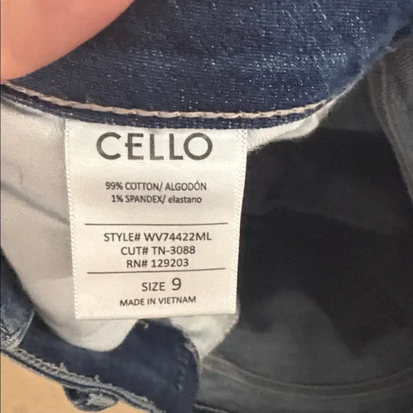 Cello Distressed Ankle Jeans in Dark Blue - Picture 5 of 5